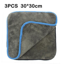 Load image into Gallery viewer, 3PCS Car Cleaning Towel 1200GSM Car Detailing Microfiber Drying Towels Car Detail Cleaning Polishing Car Wash Cloth Accessories