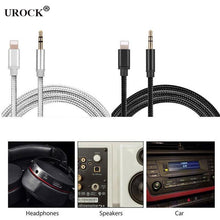 Load image into Gallery viewer, 1M for Lighting To AUX Cable Car Converter 3.5mm Jack Male Cable Headphone Aux Line Earphone Audio Adapter for iPhone iPad IOS
