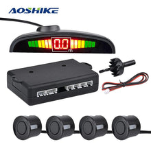 Load image into Gallery viewer, AOSHIKE Car Auto Parktronic LED Parking Sensor with 4 Sensors Reverse Backup Car Parking Radar Monitor Detector System Display
