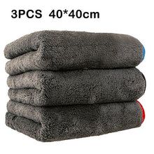 Load image into Gallery viewer, 3PCS Car Cleaning Towel 1200GSM Car Detailing Microfiber Drying Towels Car Detail Cleaning Polishing Car Wash Cloth Accessories
